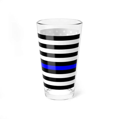 Thin Red-Blue Line Flag United States (United States) Pint Glass 16oz - Go Mug Yourself
