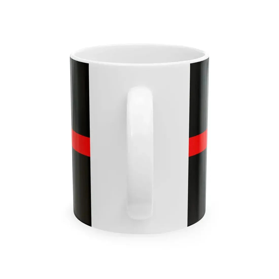 Thin Red Line Flag Canada (Canada) White Coffee Mug - Go Mug Yourself