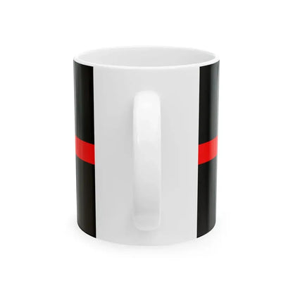 Thin Red Line Flag Canada (Canada) White Coffee Mug - Go Mug Yourself