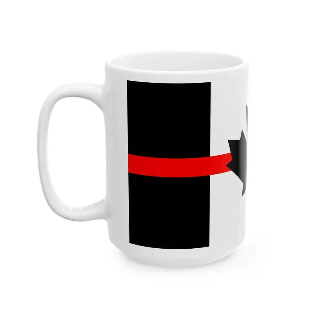 Thin Red Line Flag Canada (Canada) White Coffee Mug - Go Mug Yourself