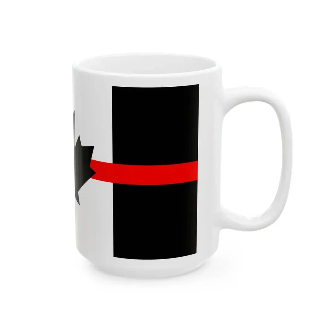 Thin Red Line Flag Canada (Canada) White Coffee Mug - Go Mug Yourself