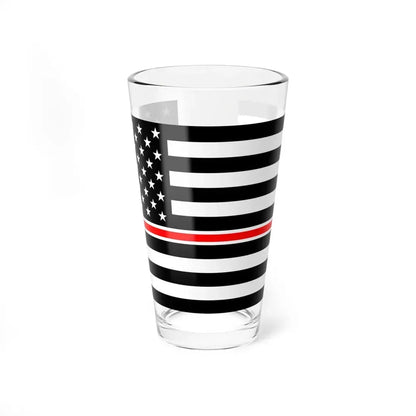 Thin Red Line Flag United States healthcare variant (United States) Pint Glass 16oz 16oz - Go Mug Yourself
