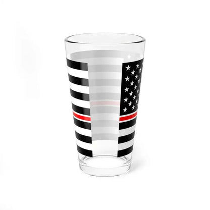 Thin Red Line Flag United States healthcare variant (United States) Pint Glass 16oz - Go Mug Yourself