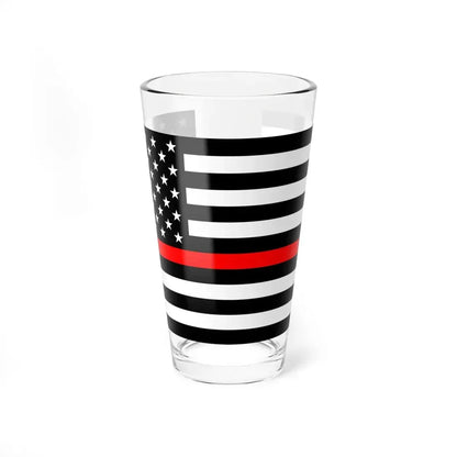 Thin Red Line Flag United States (United States) Pint Glass 16oz 16oz - Go Mug Yourself