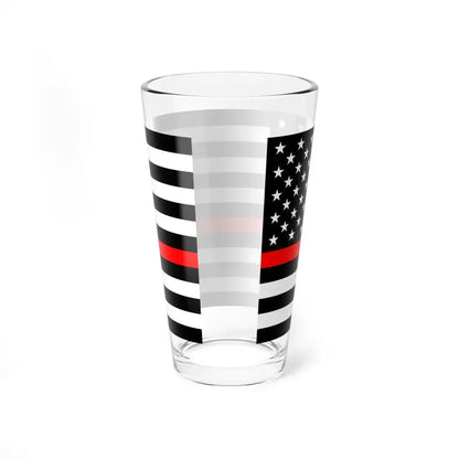 Thin Red Line Flag United States (United States) Pint Glass 16oz - Go Mug Yourself