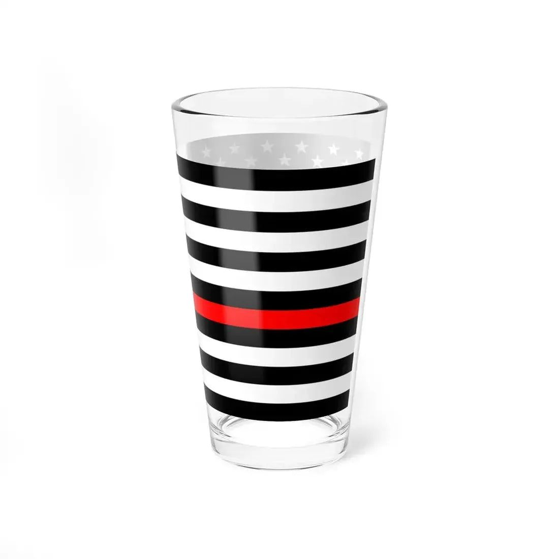 Thin Red Line Flag United States (United States) Pint Glass 16oz - Go Mug Yourself