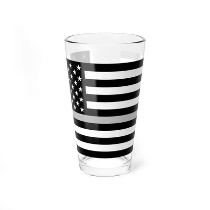 Thin Silver Line Flag United States (United States) Pint Glass 16oz 16oz - Go Mug Yourself