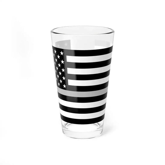 Thin Silver Line Flag United States (United States) Pint Glass 16oz 16oz - Go Mug Yourself