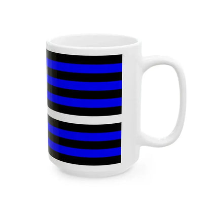 Thin White Line Flag United States (United States) White Coffee Mug - Go Mug Yourself