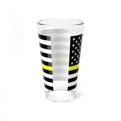 Thin Yellow Line Flag United States (United States) Pint Glass 16oz - Go Mug Yourself