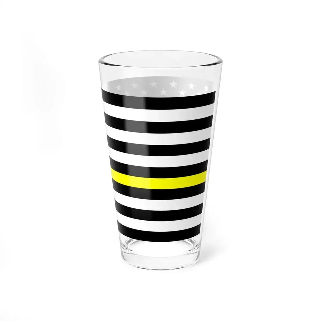 Thin Yellow Line Flag United States (United States) Pint Glass 16oz - Go Mug Yourself