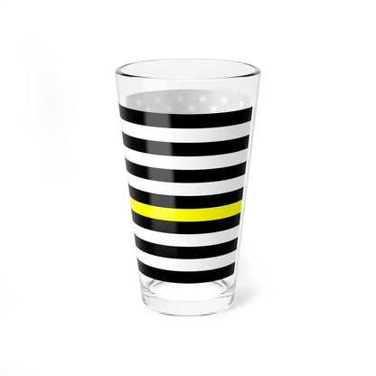 Thin Yellow Line Flag United States (United States) Pint Glass 16oz - Go Mug Yourself