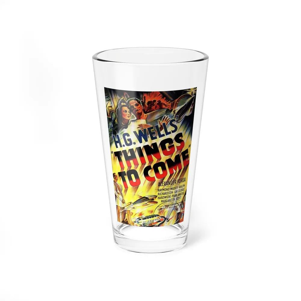 THINGS TO COME 1936 Movie Poster - Pint Glass 16oz-16oz-Go Mug Yourself