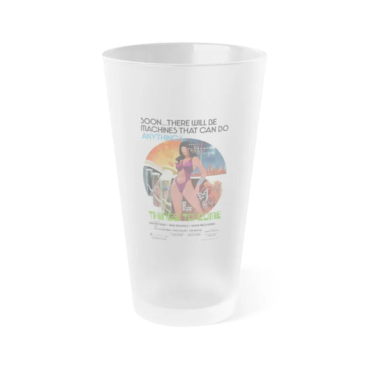 THINGS TO COME 1976 Movie Poster - Frosted Pint Glass 16oz-16oz-Frosted-Go Mug Yourself