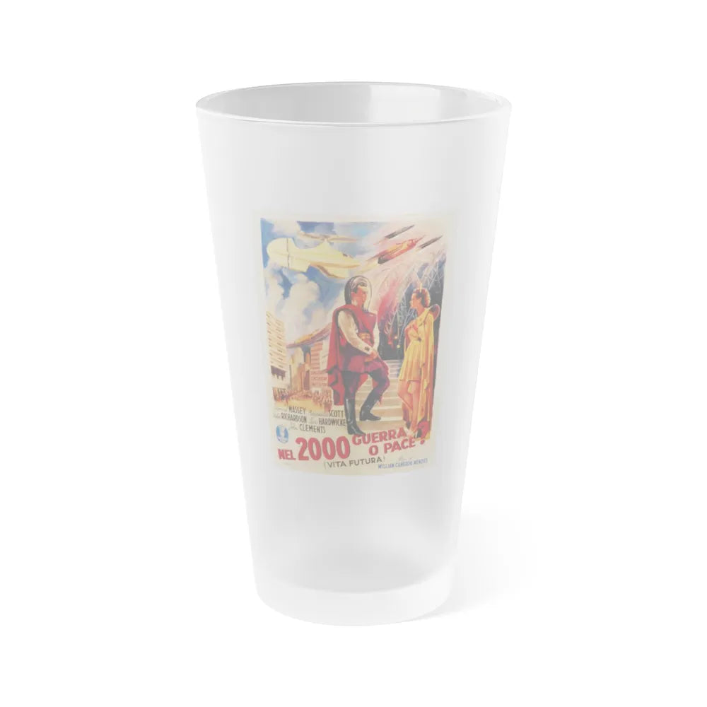 THINGS TO COME (ITALIAN) 1936 Movie Poster - Frosted Pint Glass 16oz-16oz-Frosted-Go Mug Yourself