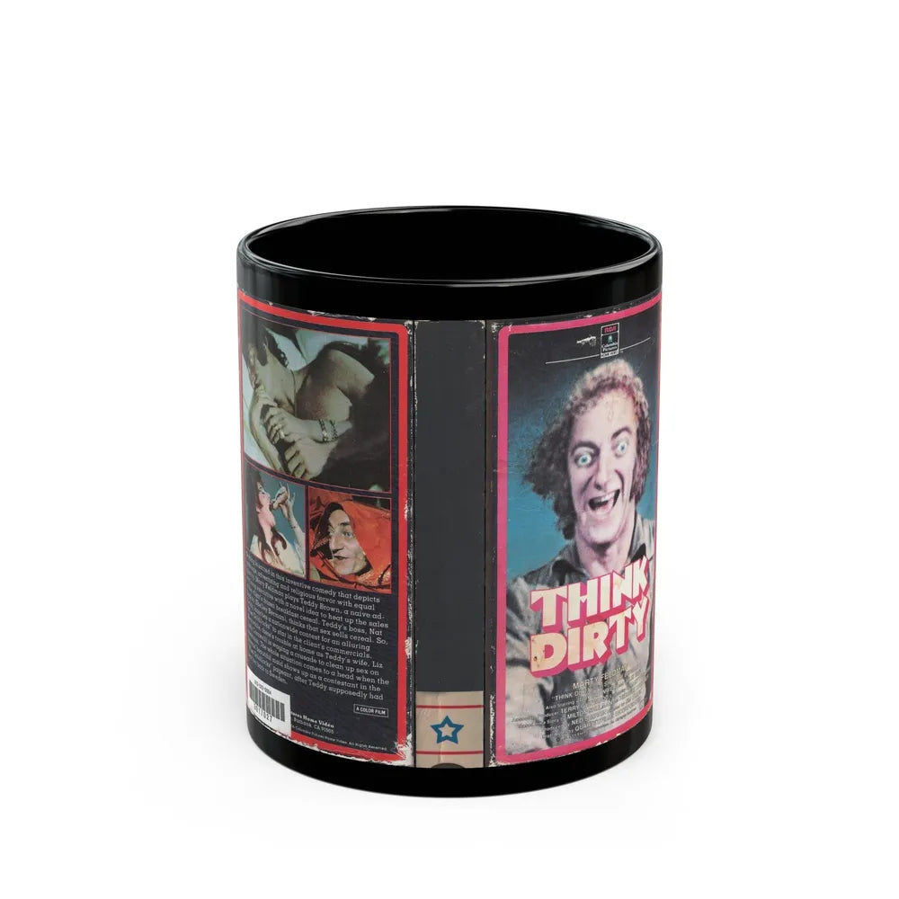 THINK DIRTY (VHS COVER) - Black Coffee Mug-11oz-Go Mug Yourself