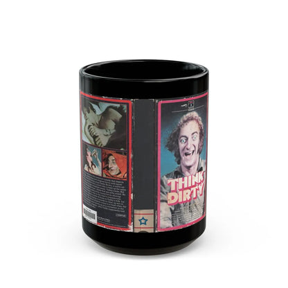 THINK DIRTY (VHS COVER) - Black Coffee Mug-15oz-Go Mug Yourself