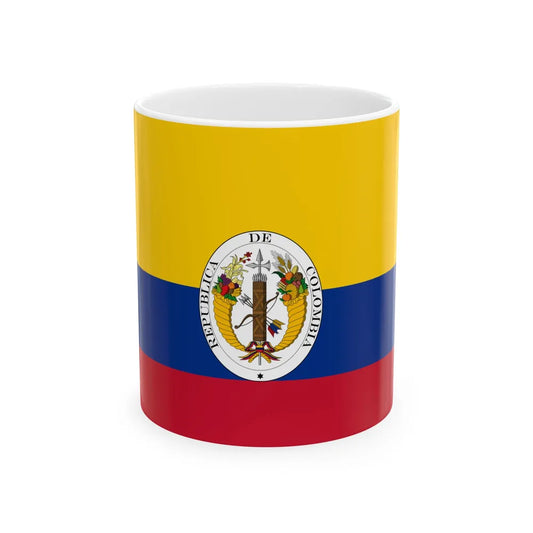 Third flag of the Gran Colmbia 1821-1831 (Colombia) White Coffee Mug 11oz - Go Mug Yourself