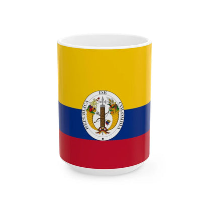 Third flag of the Gran Colmbia 1821-1831 (Colombia) White Coffee Mug 15oz - Go Mug Yourself