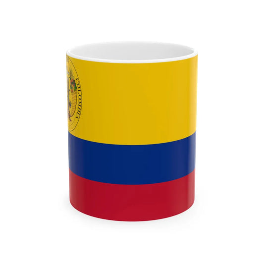 Third flag of the Gran Colombia (Colombia) White Coffee Mug 11oz - Go Mug Yourself