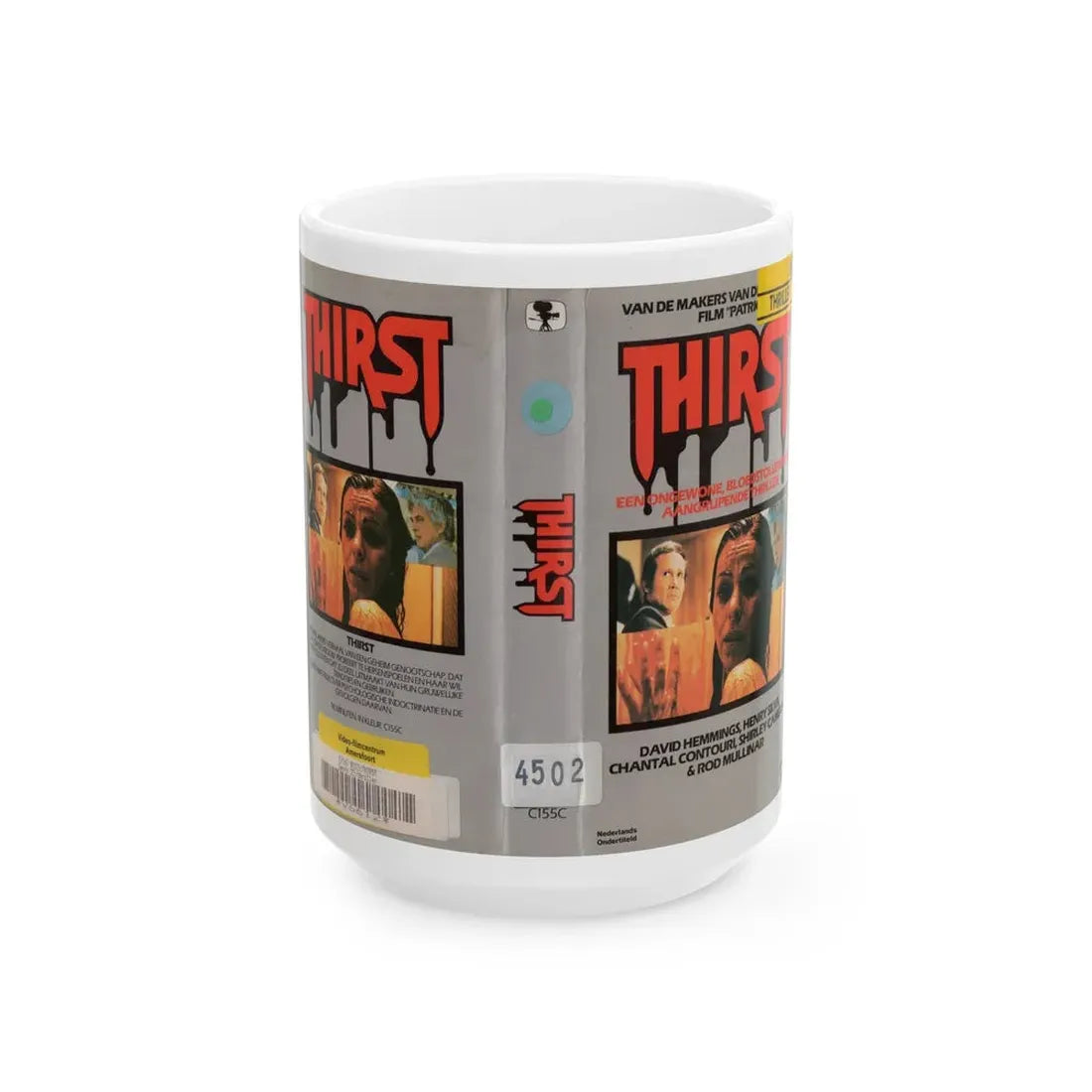 THIRST (VHS COVER) - White Coffee Mug 15oz - Go Mug Yourself