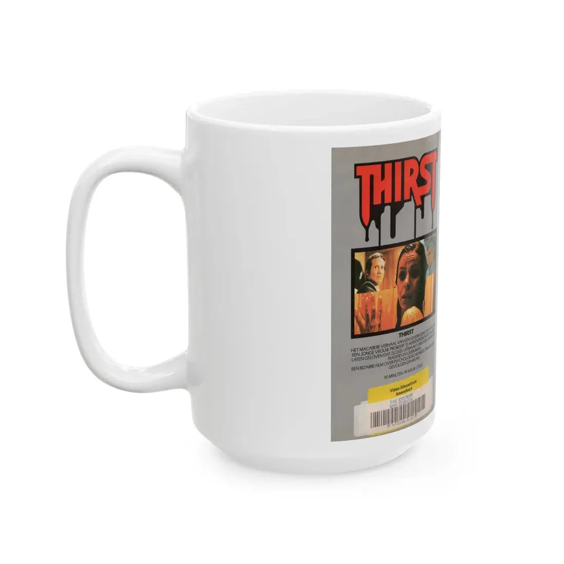 THIRST (VHS COVER) - White Coffee Mug - Go Mug Yourself