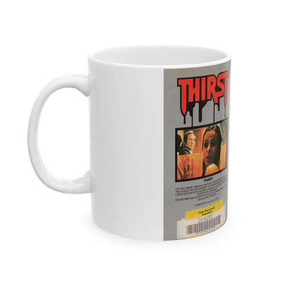 THIRST (VHS COVER) - White Coffee Mug - Go Mug Yourself