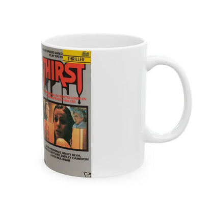 THIRST (VHS COVER) - White Coffee Mug - Go Mug Yourself