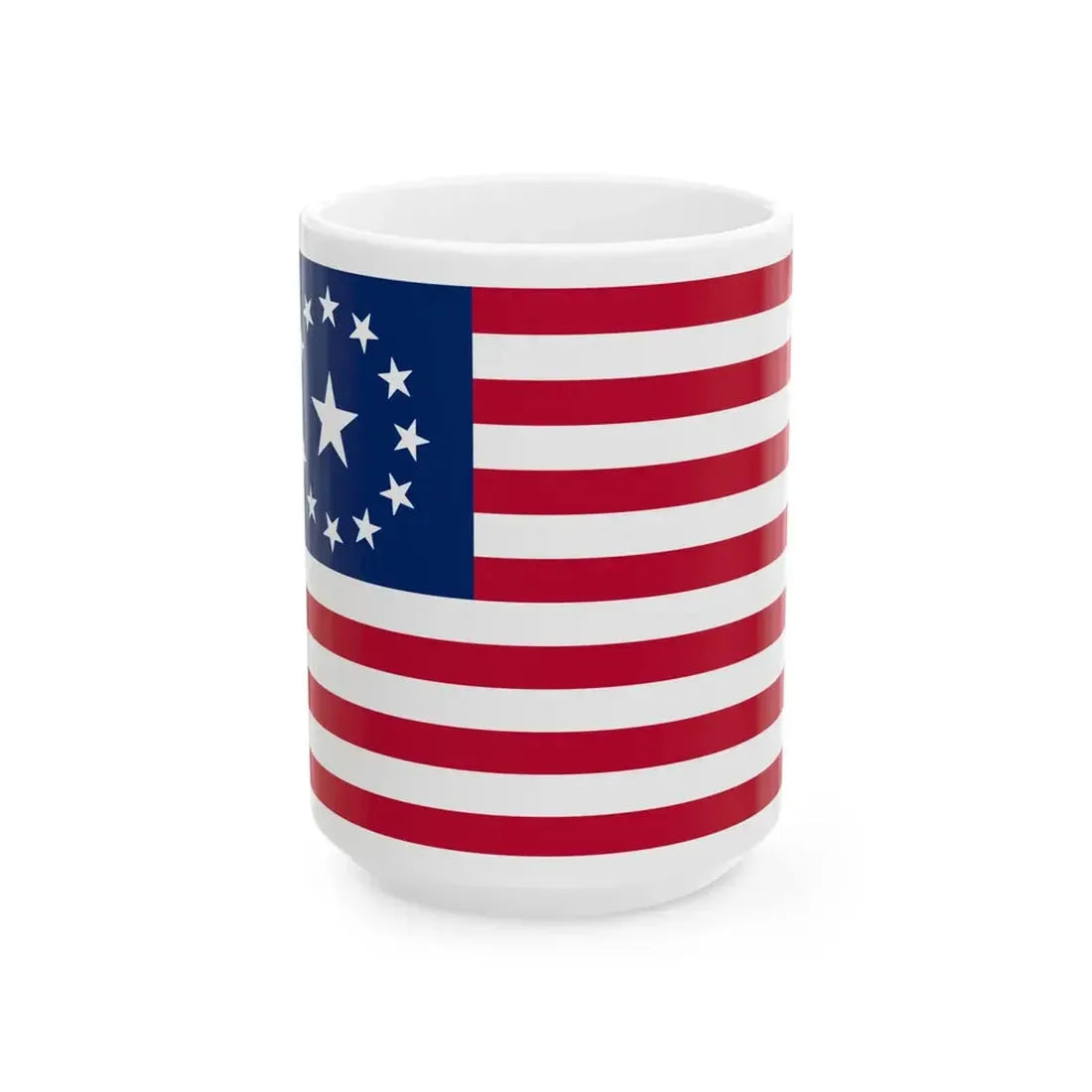 Thirteen Commonwealths of America Flag (United States) White Coffee Mug 15oz - Go Mug Yourself