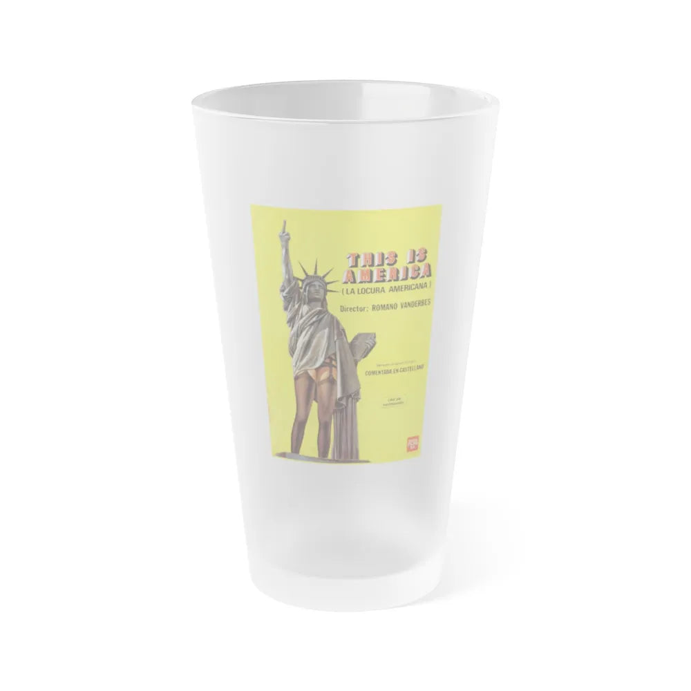 THIS IS AMERICA 1977 Movie Poster - Frosted Pint Glass 16oz-16oz-Frosted-Go Mug Yourself