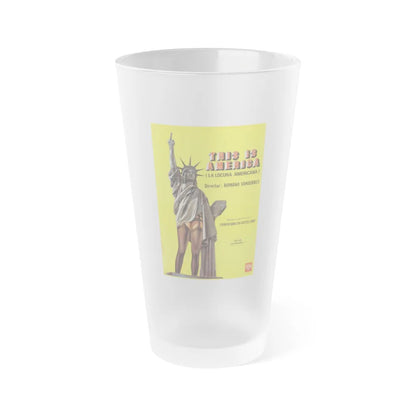 THIS IS AMERICA 1977 Movie Poster - Frosted Pint Glass 16oz-16oz-Frosted-Go Mug Yourself