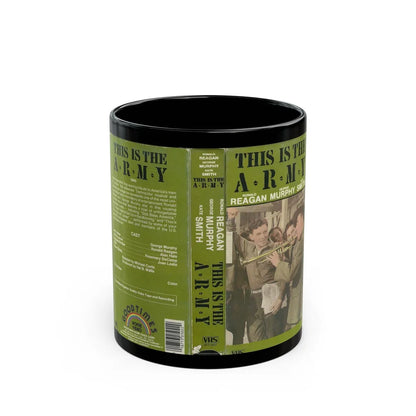 THIS IS THE ARMY RONALD REAGAN (VHS COVER) - Black Coffee Mug-11oz-Go Mug Yourself