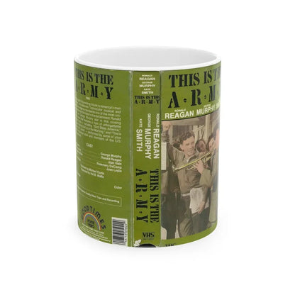 THIS IS THE ARMY RONALD REAGAN (VHS COVER) - White Coffee Mug 11oz - Go Mug Yourself