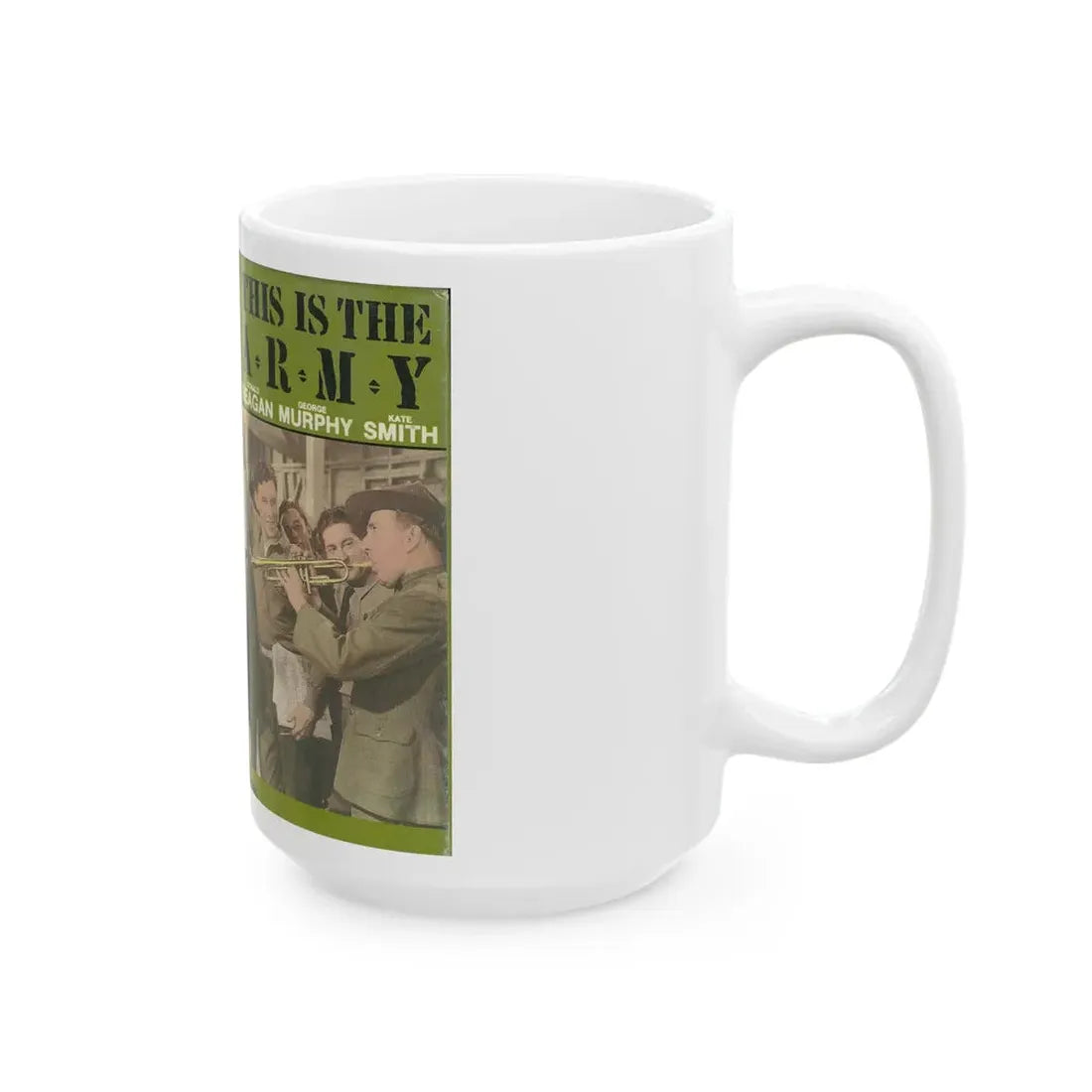 THIS IS THE ARMY RONALD REAGAN (VHS COVER) - White Coffee Mug - Go Mug Yourself