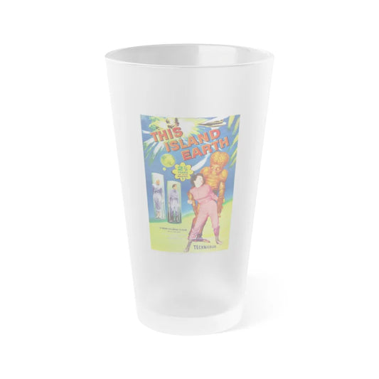 THIS ISLAND EARTH (2) 1955 Movie Poster - Frosted Pint Glass 16oz-16oz-Frosted-Go Mug Yourself