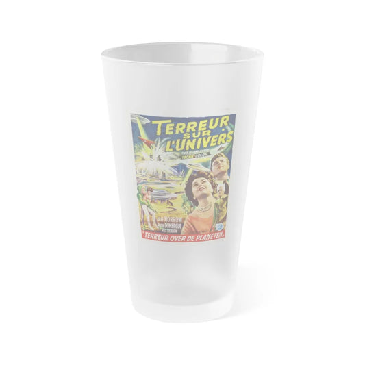 THIS ISLAND EARTH (BELGIAN) 1955 Movie Poster - Frosted Pint Glass 16oz-16oz-Frosted-Go Mug Yourself