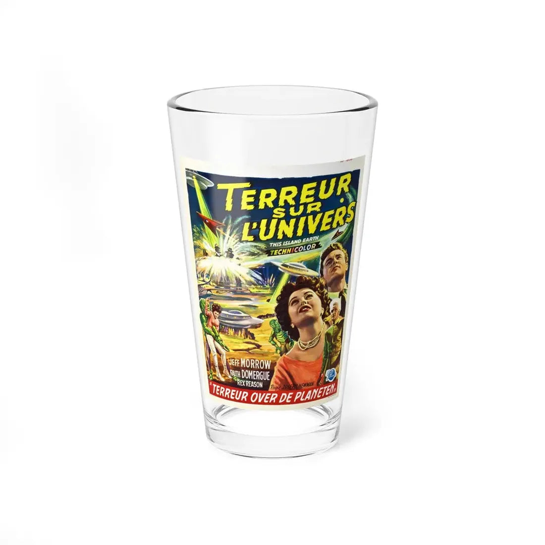 THIS ISLAND EARTH (BELGIAN) 1955 Movie Poster - Pint Glass 16oz 16oz - Go Mug Yourself