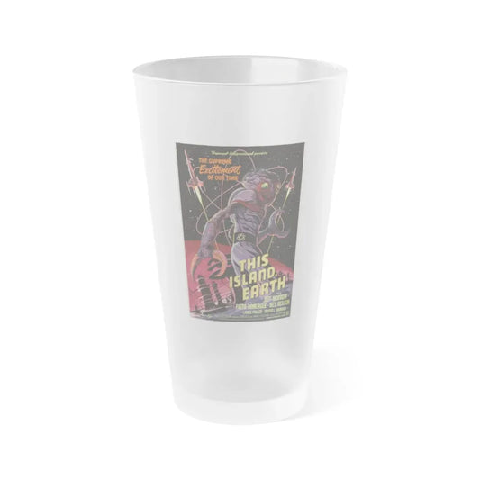 THIS ISLAND EARTH (MONDO) 1955 Movie Poster - Frosted Pint Glass 16oz 16oz Frosted - Go Mug Yourself