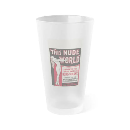 THIS NUDE WORLD 1933 Movie Poster - Frosted Pint Glass 16oz 16oz Frosted - Go Mug Yourself