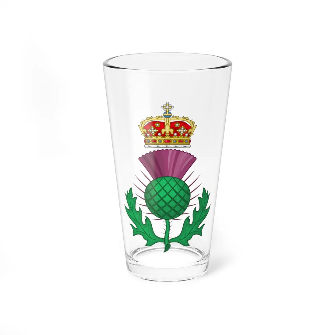 Thistle Royal Badge of Scotland (Scotland) (Coat of Arms) Pint Glass 16oz 16oz - Go Mug Yourself