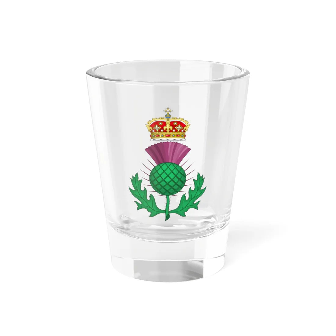 Thistle Royal Badge of Scotland (Scotland) (Coat of Arms) Shot Glass 1.5oz 1.5oz - Go Mug Yourself