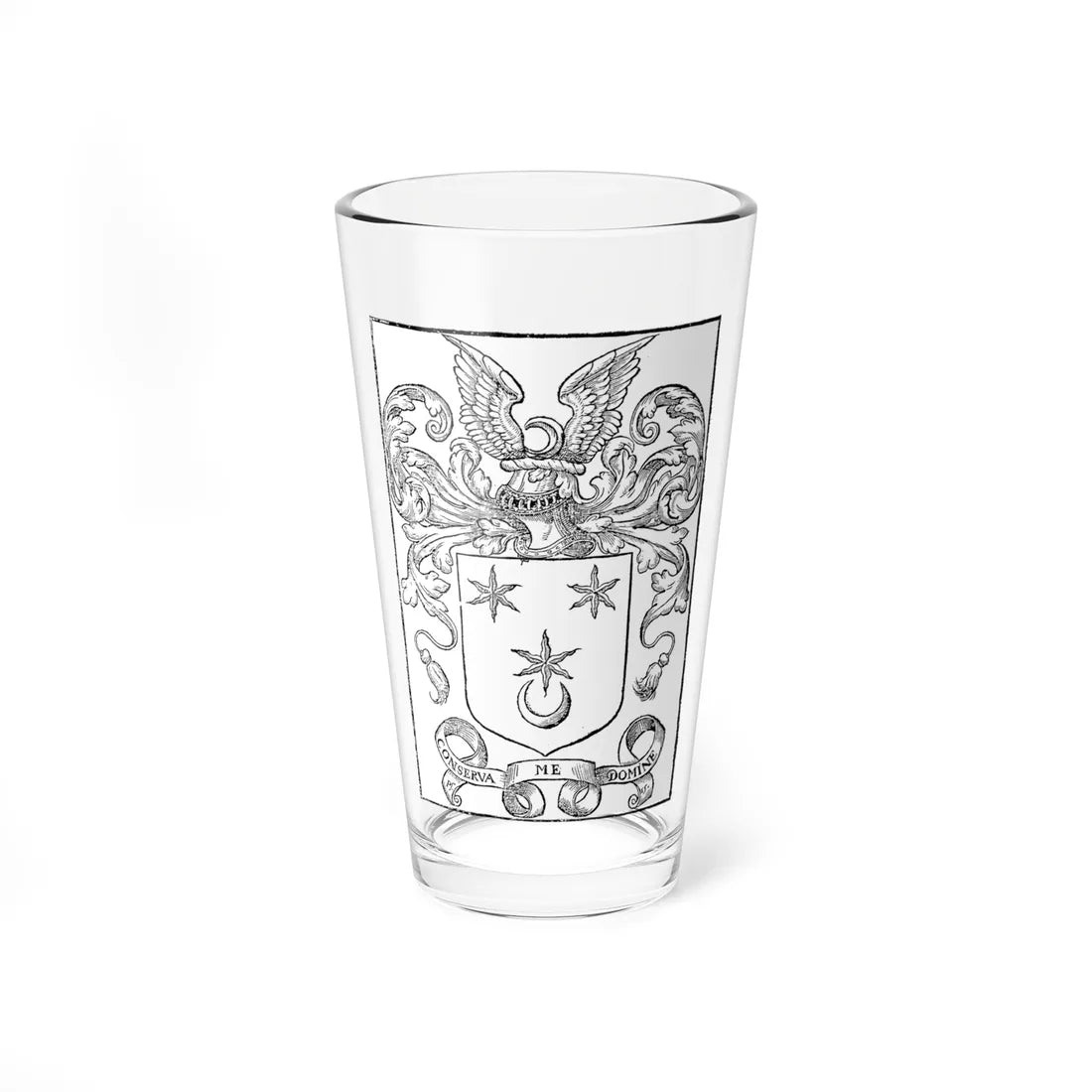Thomas Bateman arms (England) (Coat of Arms) Pint Glass 16oz 16oz - Go Mug Yourself