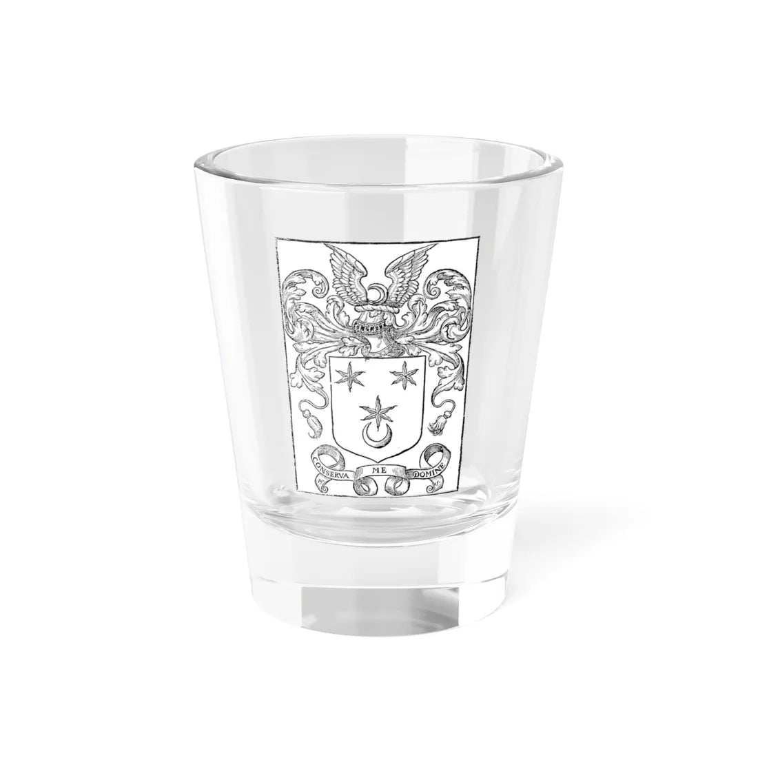 Thomas Bateman arms (England) (Coat of Arms) Shot Glass 1.5oz 1.5oz - Go Mug Yourself