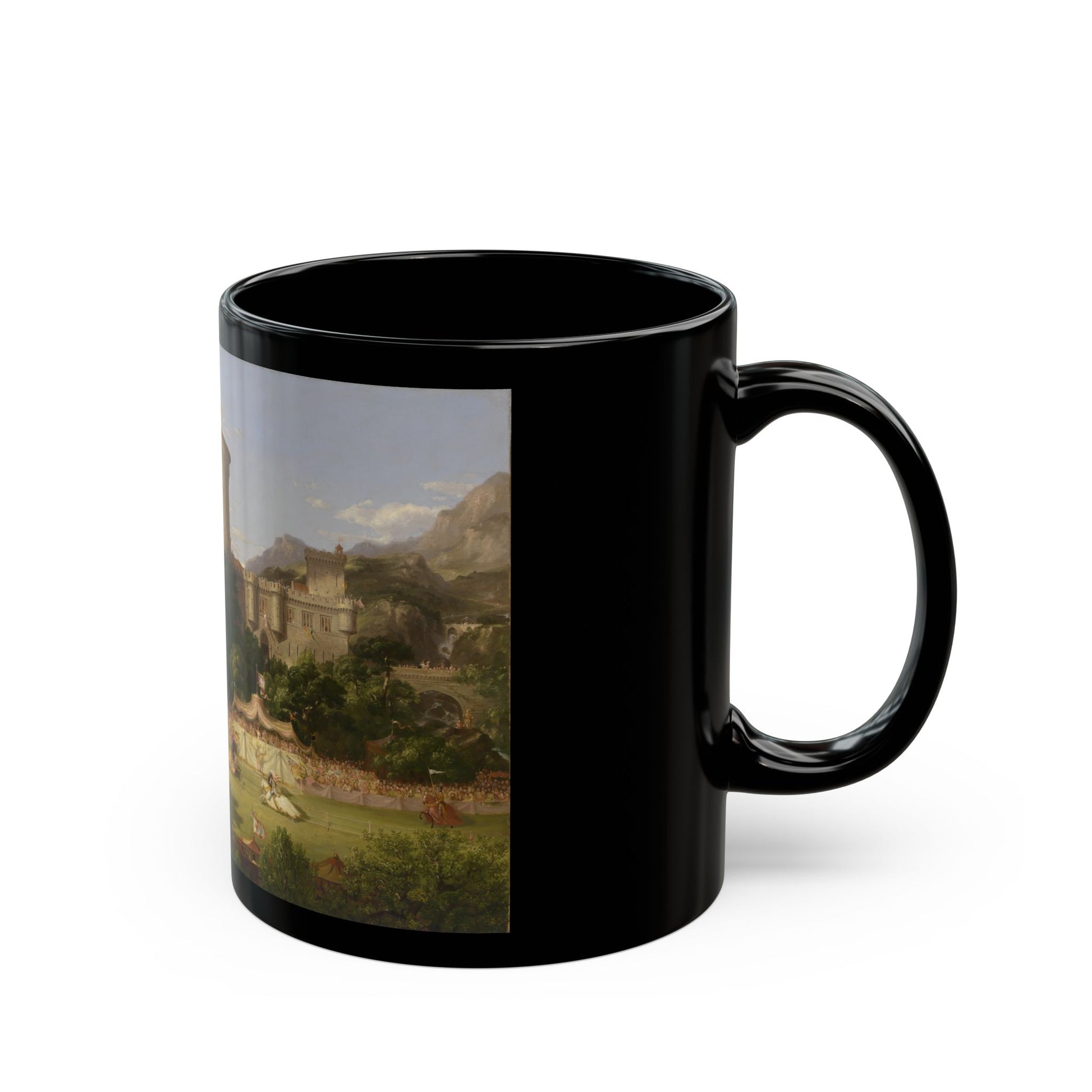 Thomas Cole (1801-1848) The past - 1838 - Black Coffee Mug-Go Mug Yourself