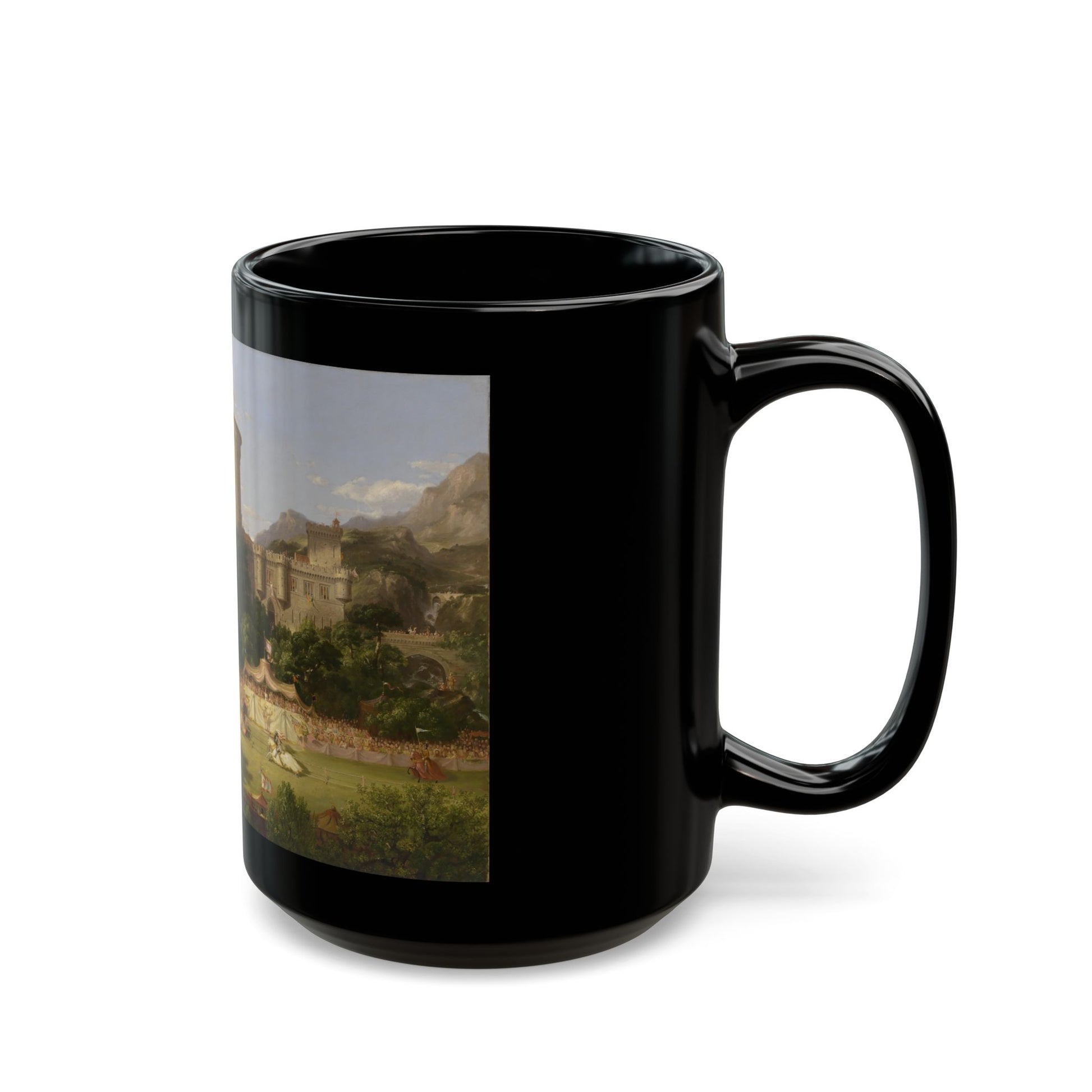 Thomas Cole (1801-1848) The past - 1838 - Black Coffee Mug-Go Mug Yourself