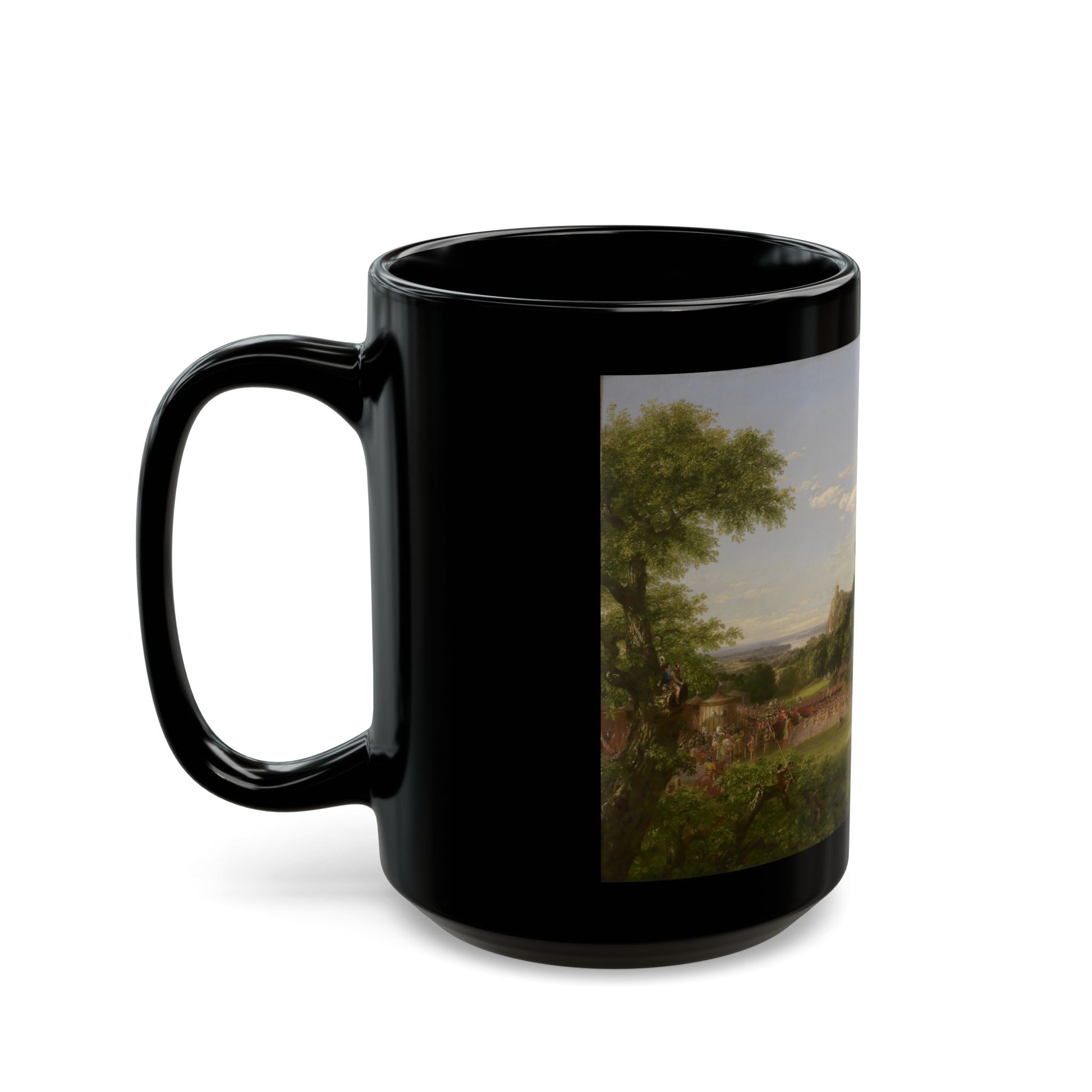 Thomas Cole (1801-1848) The past - 1838 - Black Coffee Mug-Go Mug Yourself