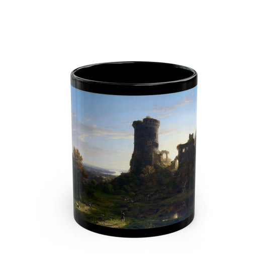 Thomas Cole (1801-1848) The Present - 1838 - Black Coffee Mug-11oz-Go Mug Yourself