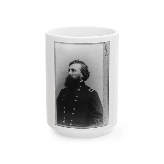 Thomas K. Smith, Half-Length Portrait, Facing Left (U.S. Civil War) White Coffee Mug-15oz-Go Mug Yourself