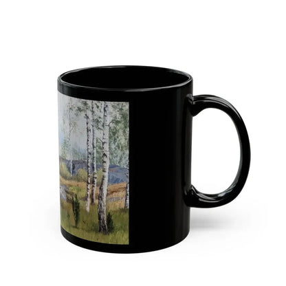 Thorsten Waenerberg (1846-1917) Birch Trees - 1914 - Black Coffee Mug - Go Mug Yourself