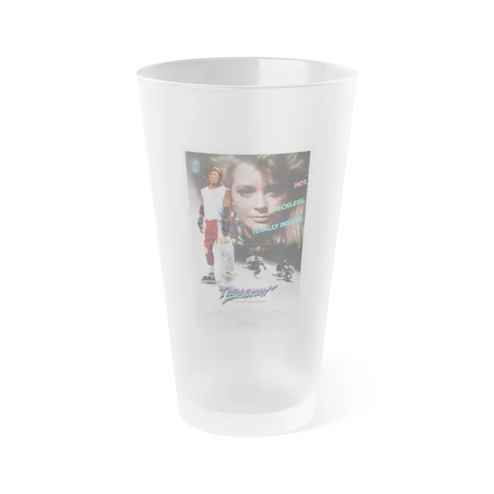 THRASHIN' 1986 Movie Poster - Frosted Pint Glass 16oz-16oz-Frosted-Go Mug Yourself